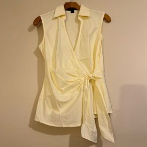 Small Vintage Express Design Studio Pastel Yellow Blouse